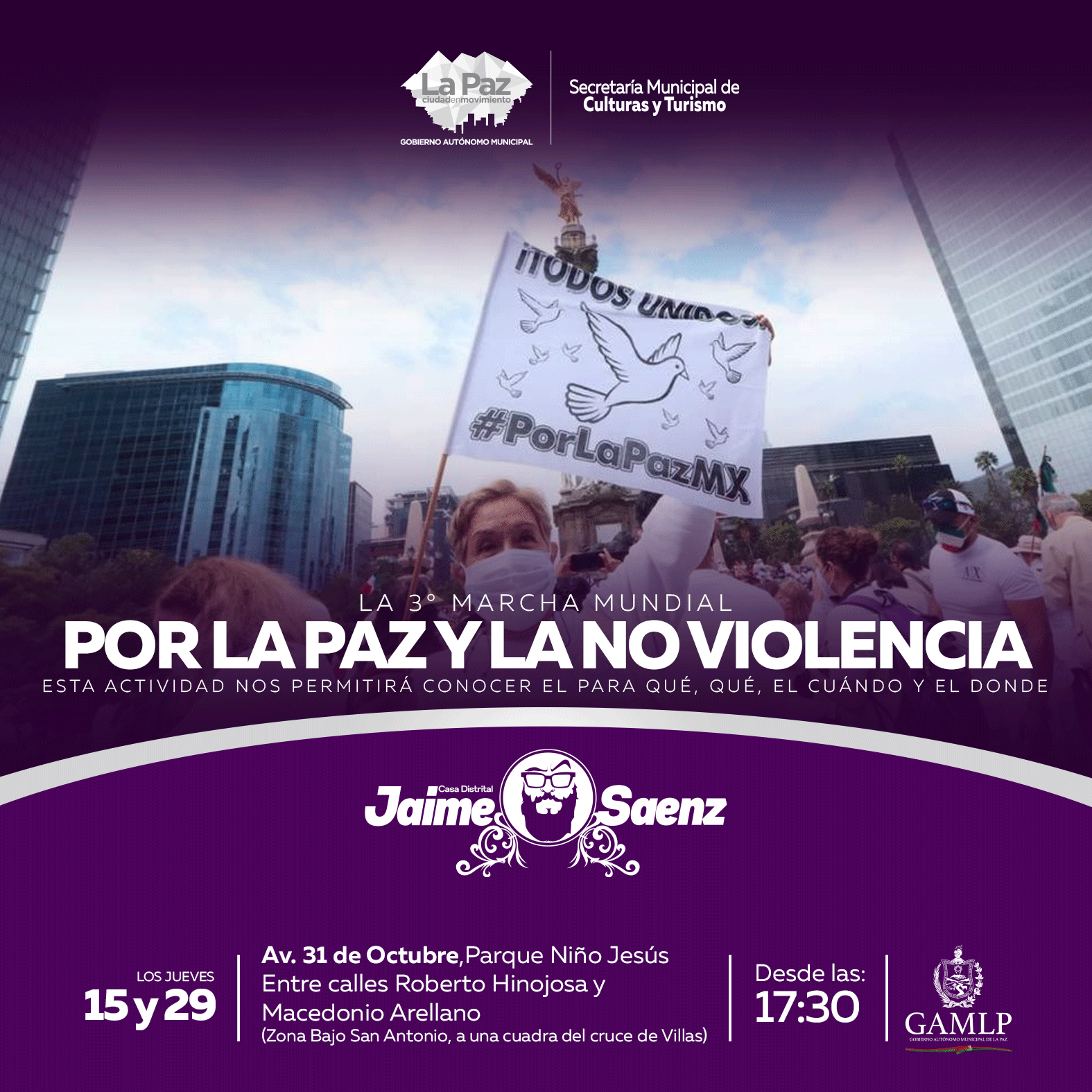 La 3° marcha mundial por la paz y la no violencia