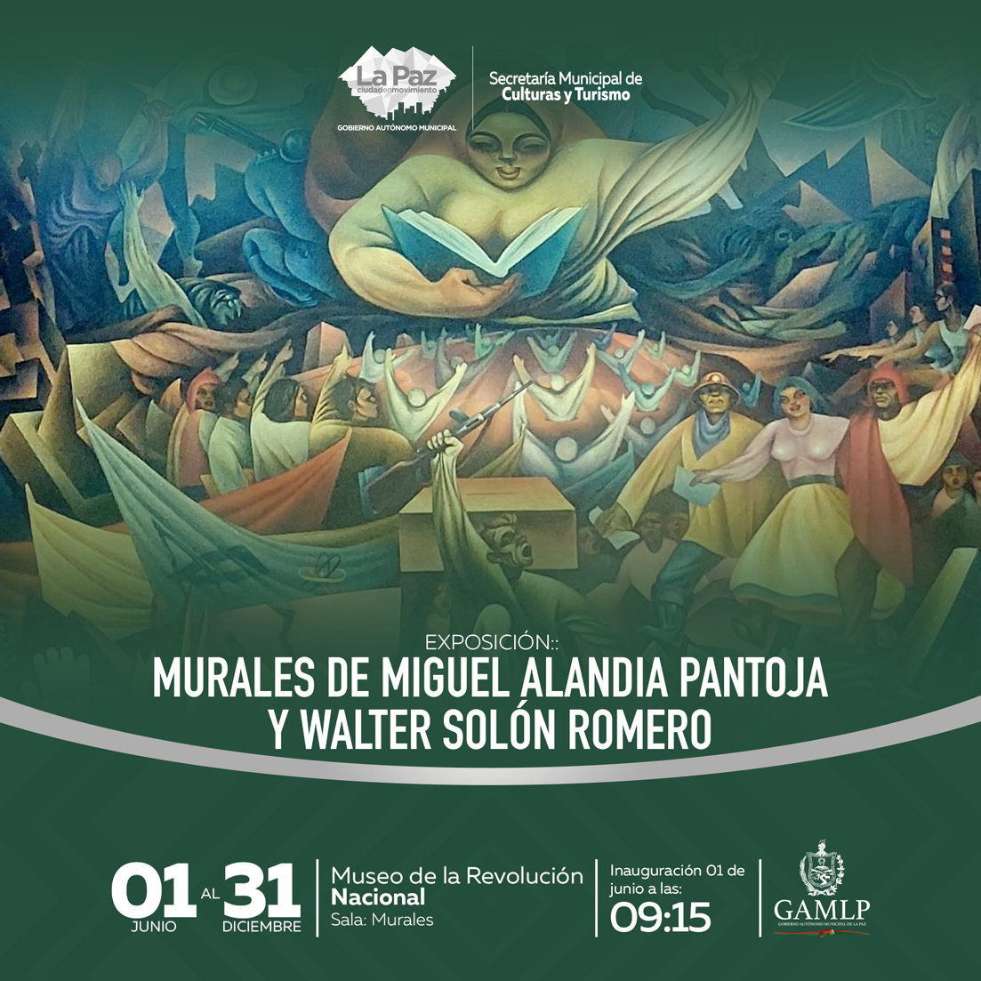 EXPOSICIÓN: “MURALES DE MIGUEL ALANDIA PANTOJA Y WALTER SOLÓN ROMERO”
