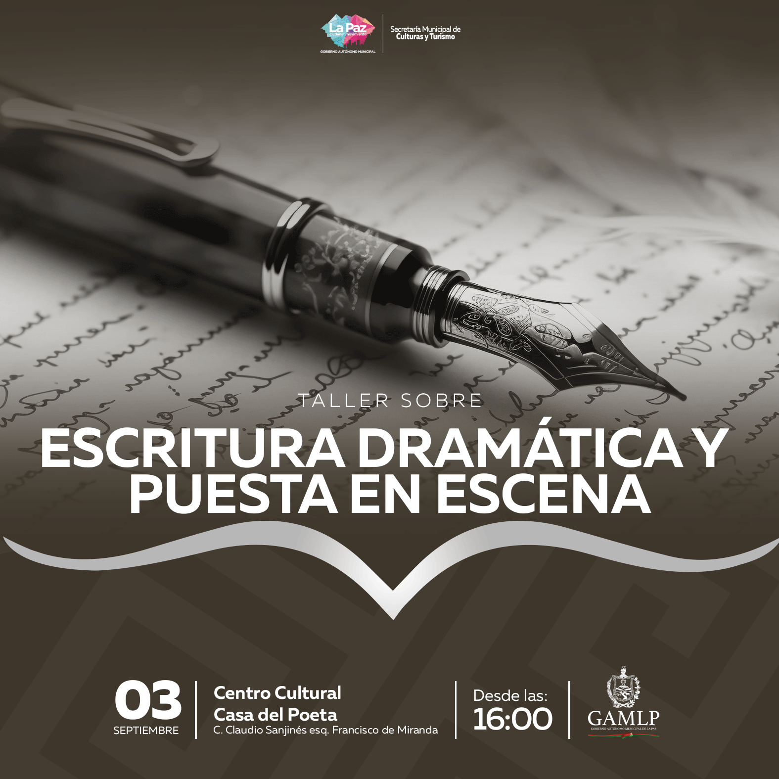 TALLER DE ESCRITURA DRAMÁTICA Y PUESTA EN ESCENA