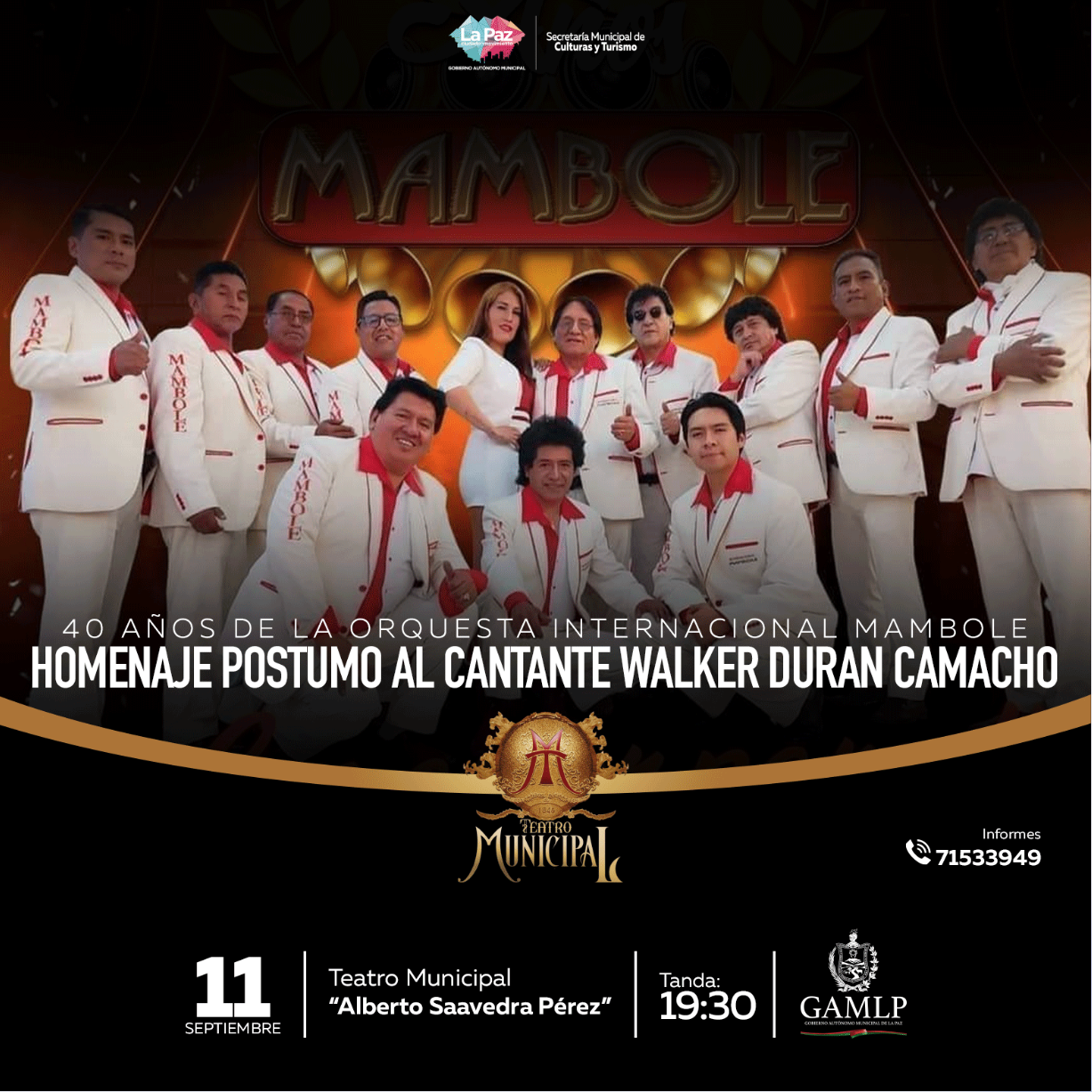 40 AÑOS DE LA ORQUESTA MAMBOLE Y HOMENAJE POSTUMO.