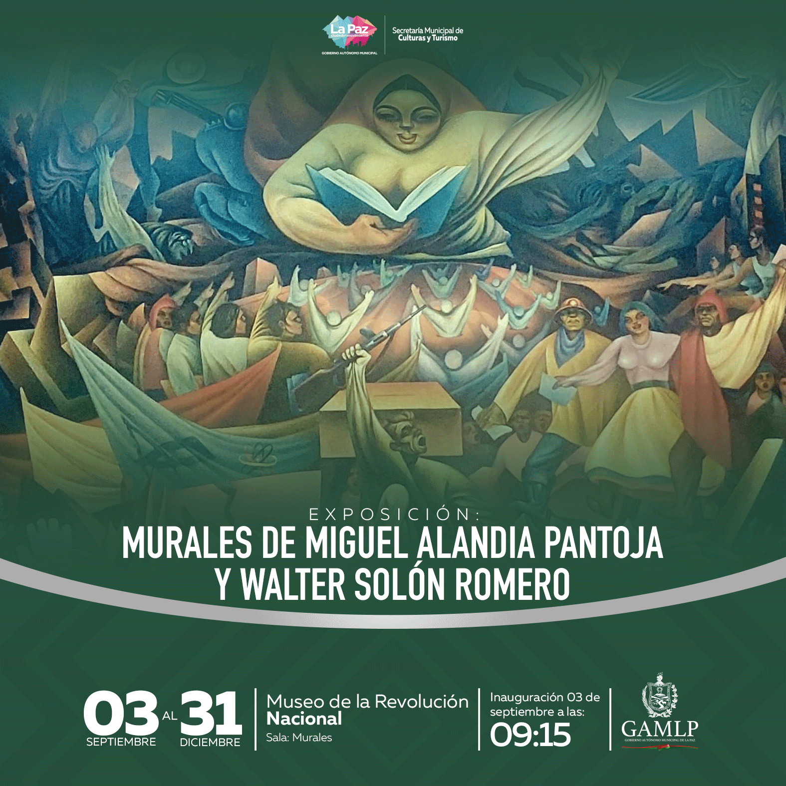 EXPOSICIÓN: “MURALES DE MIGUEL ALANDIA PANTOJA Y WALTER SOLÓN ROMERO”