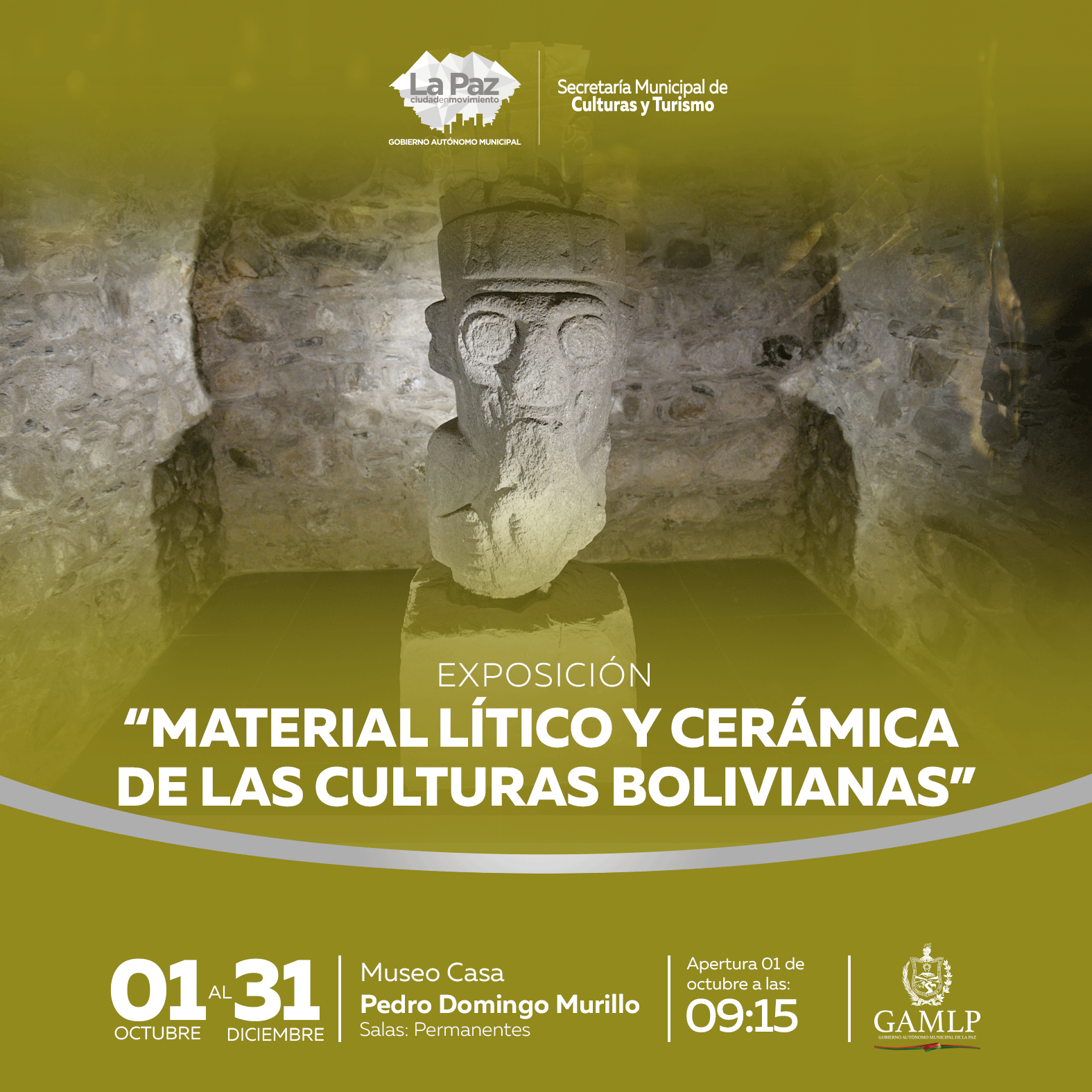 EXPOSICIÓN: “METALES PRECIOSOS PRECOLOMBINOS, MATERIAL LÍTICO Y CERÁMICA DE LAS CULTURAS BOLIVIANAS”