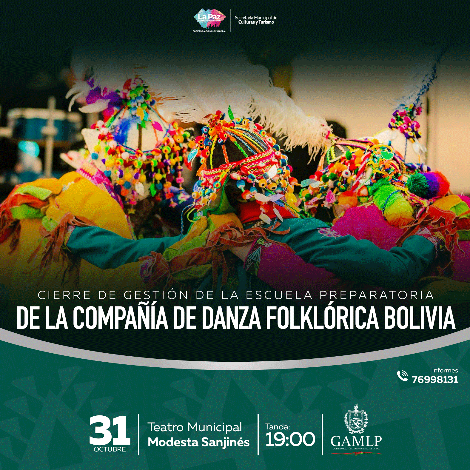 CIERRE DE GESTIÓN DE LA ESCUELA PREPARATORIA DE LA COMPAÑÍA DE DANZA FOLKLÓRICA BOLIVIA