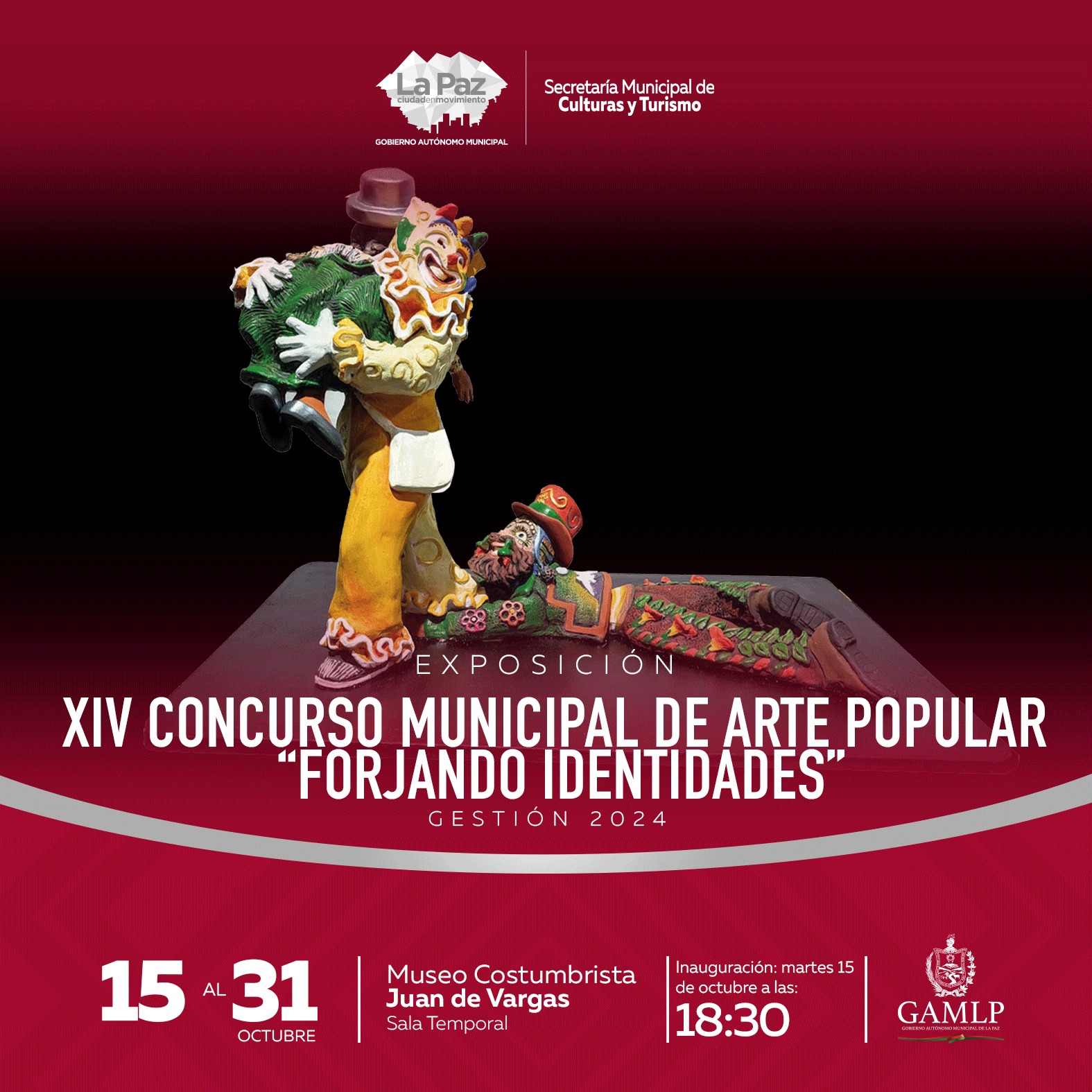 EXPOSICIÓN: XIV CONCURSO MUNICIPAL DE ARTE POPULAR “FORJANDO IDENTIDADES” GESTIÓN 2024