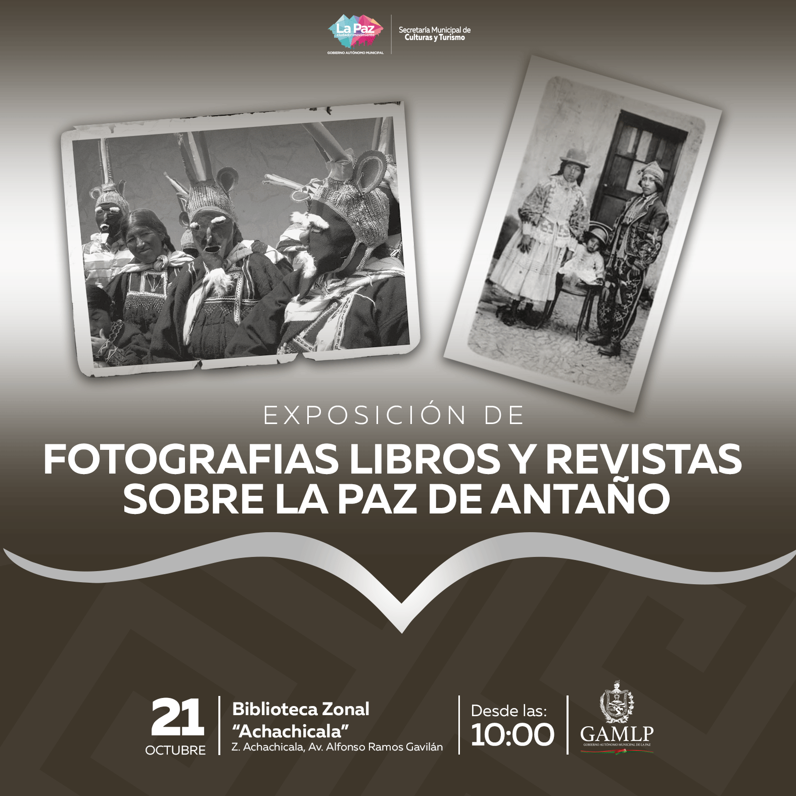 EXPOSICIÓN DE FOTOGRAFÍAS LIBROS Y REVISTAS SOBRE LA PAZ DE ANTAÑO