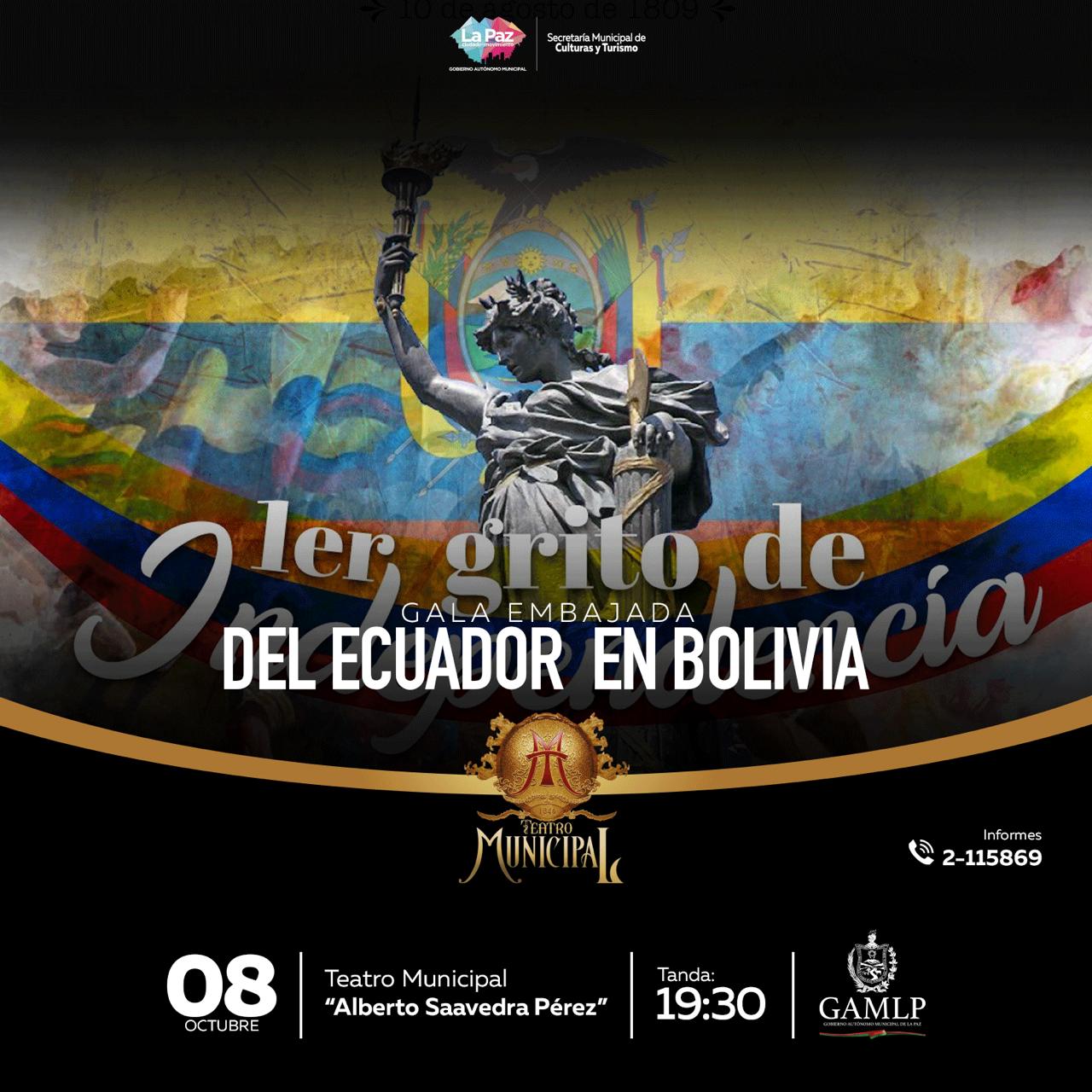 GALA EMBAJADA DEL ECUADOR EN BOLIVIA