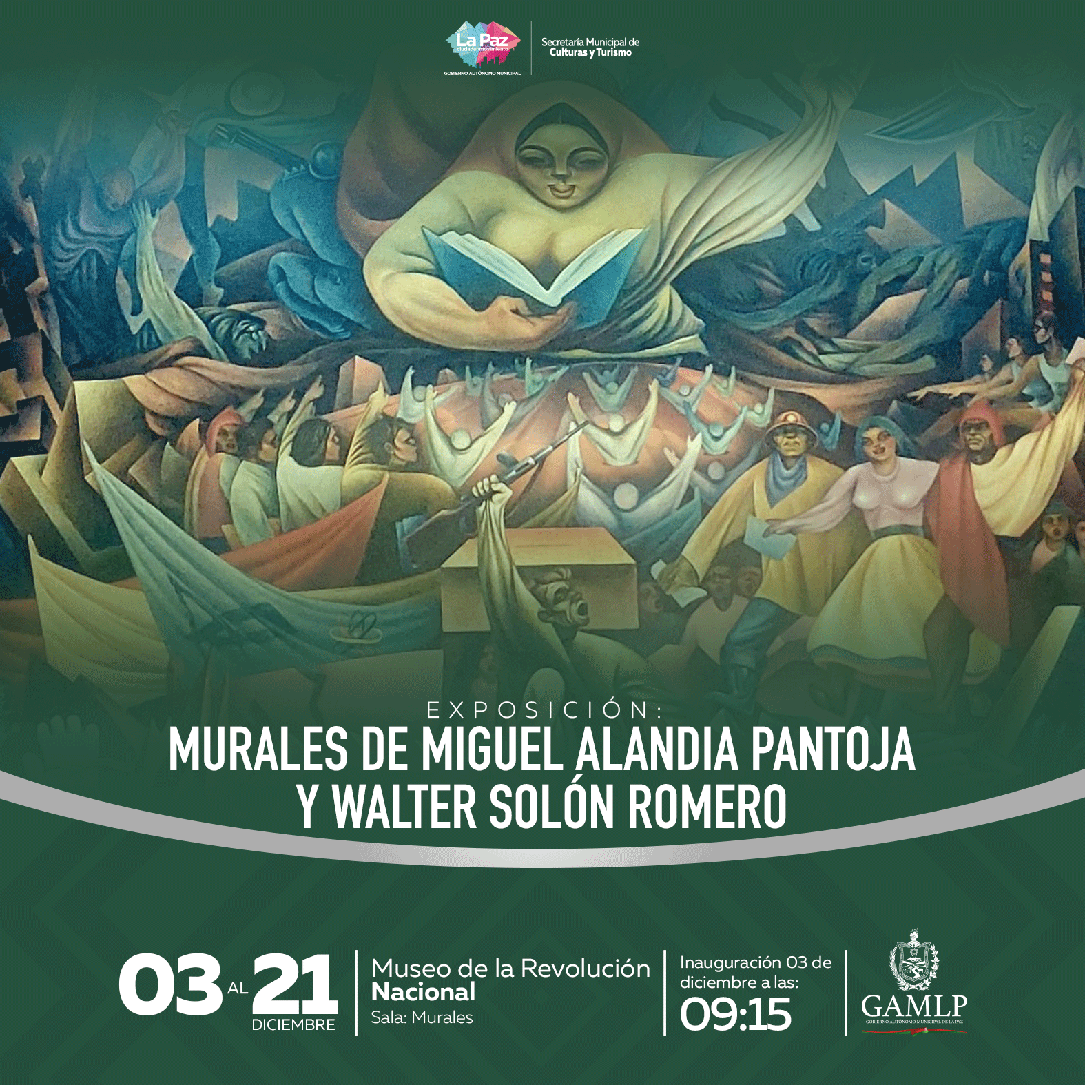 EXPOSICIÓN: “MURALES DE MIGUEL ALANDIA PANTOJA Y WALTER SOLÓN ROMERO”