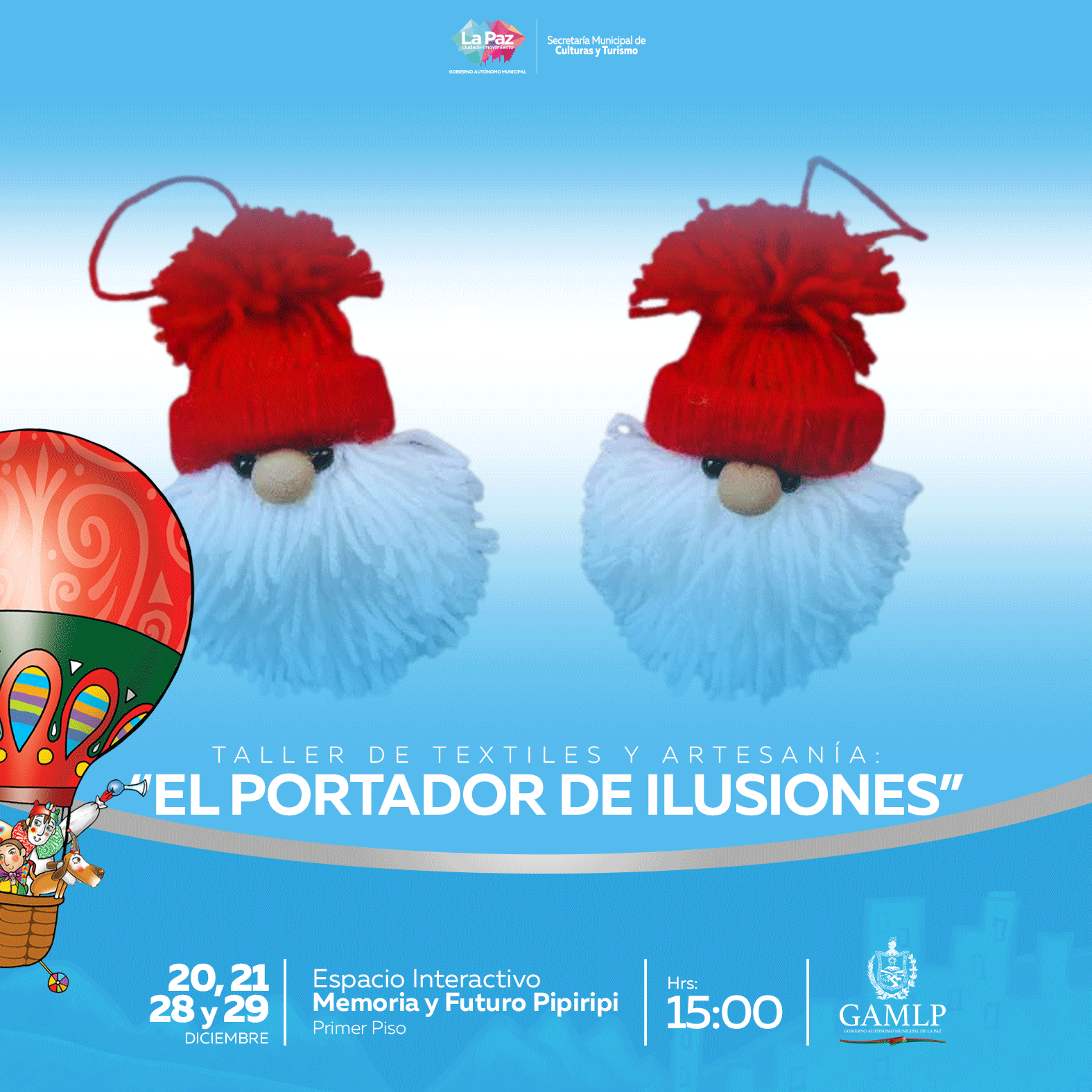 TALLER DE TEXTILES Y ARTESANÍA: “EL PORTADOR DE ILUSIONES”