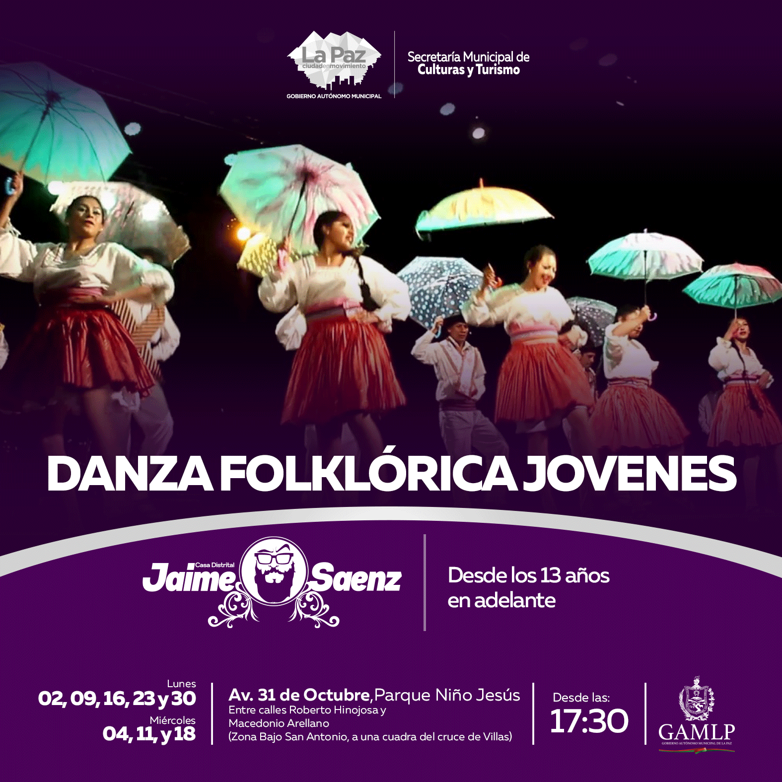 DANZA FOLKLÓRICA JÓVENES