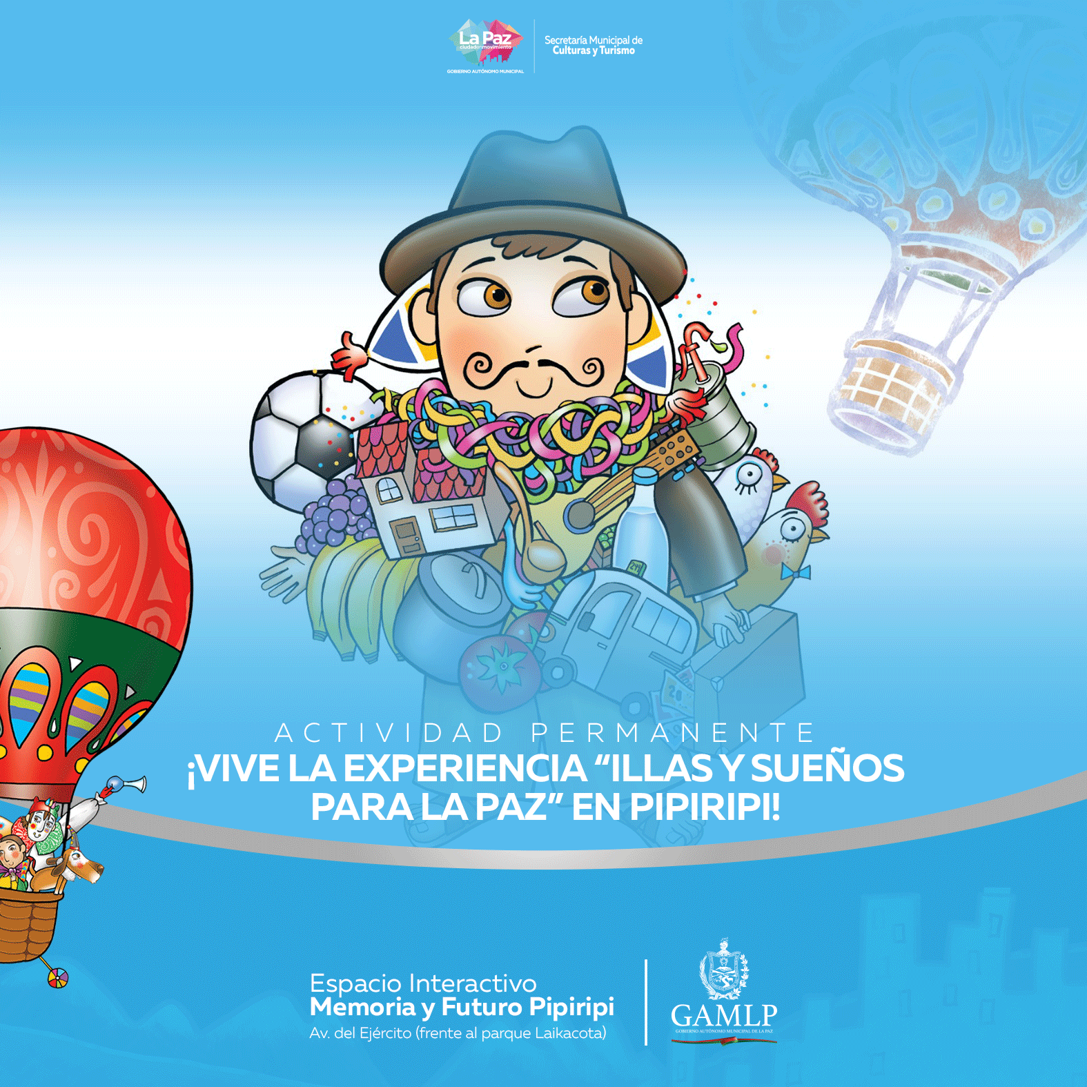 ACTIVIDAD PERMANENTE: ¡VIVE LA EXPERIENCIA “ILLAS Y SUEÑOS PARA LA PAZ” EN PIPIRIPI!