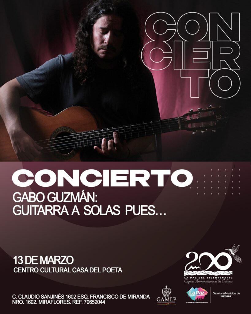 CONCIERTO GABO GUZMÁN: GUITARRA A SOLAS PUES…