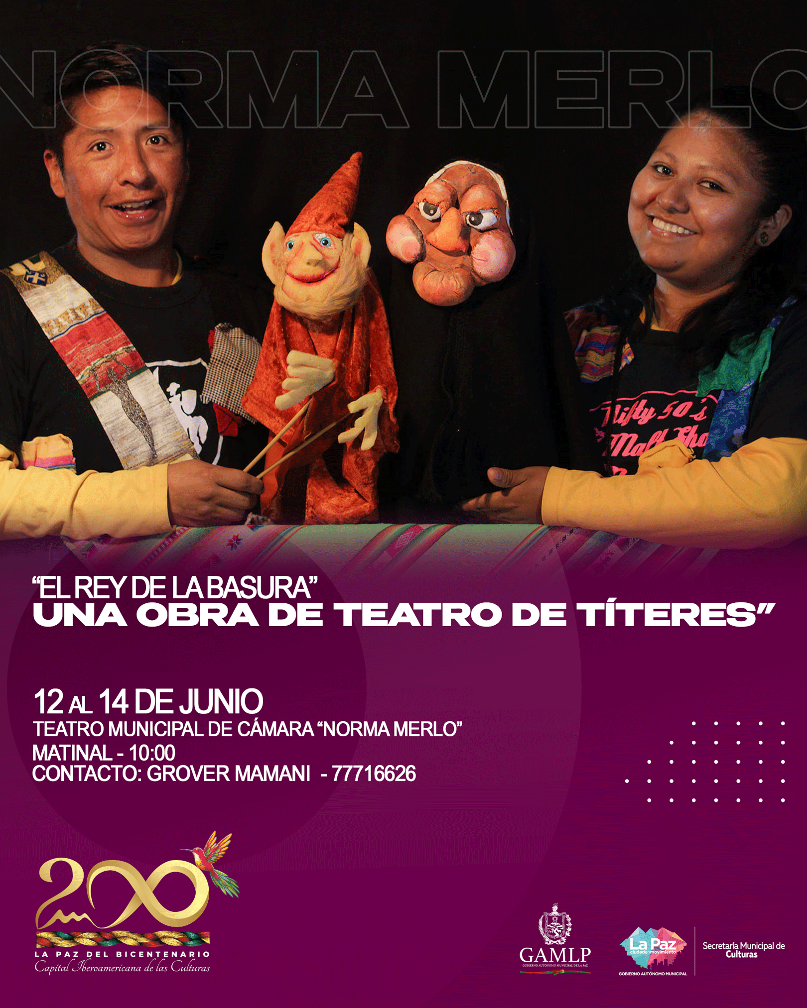 “EL REY DE LA BASURA” UNA OBRA DE TEATRO DE TÍTERES”