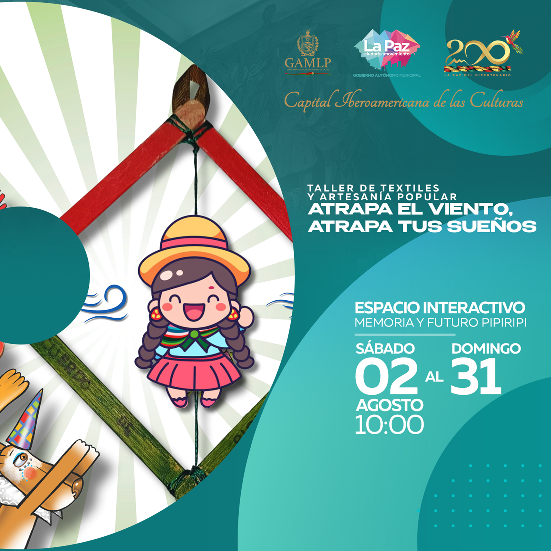 TALLER DE CREATIVIDAD: “SOPLA Y GIRA. VIENTO Y RITMO DE NUESTRA PACEÑIDAD”